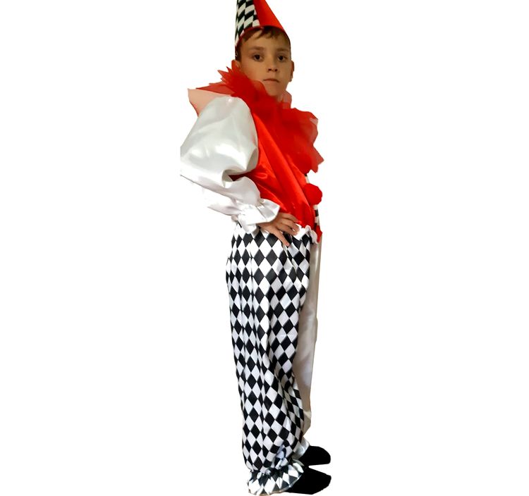Harlekin Kostüm Clown Carlo mit Hut für Kinder Harlekin Kostüm Clown Carlo mit Hut für Kinder Gr. 104-140 SALE Fasching Karneval Mottoparty Kinderfasching Kindergeburtstag