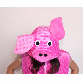 Ferkel Kostüm Schweinchen Emilia für Kinder Gr. 98-140 rosa Tier Tierkostüm SALE Fasching Karneval Mottoparty Kinderfasching