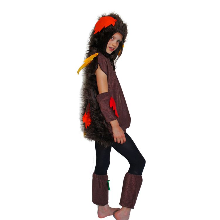 Igel Kostüm Wuschel mit Laub für Kinder Igel Kostüm Wuschel mit Laub für Kinder Gr. 98-140 SALE Tierkostüm Fasching Karneval Mottoparty