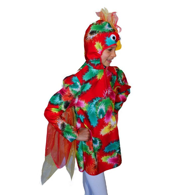 Papagei Kostüm Polly für Kinder Papagei Kostüm Polly für Kinder Gr. 104-116 Vogel Tierkostüm SALE Fasching Karneval Mottoparty