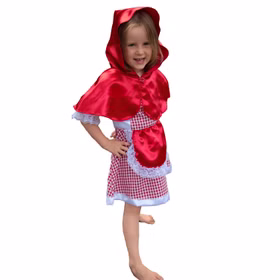 Rotkäppchen Kostüm Klara für Kinder Gr. 104-116 Märchen Mädchen Fasching Karneval Kinderfasching Mottoparty Kindergeburtstag