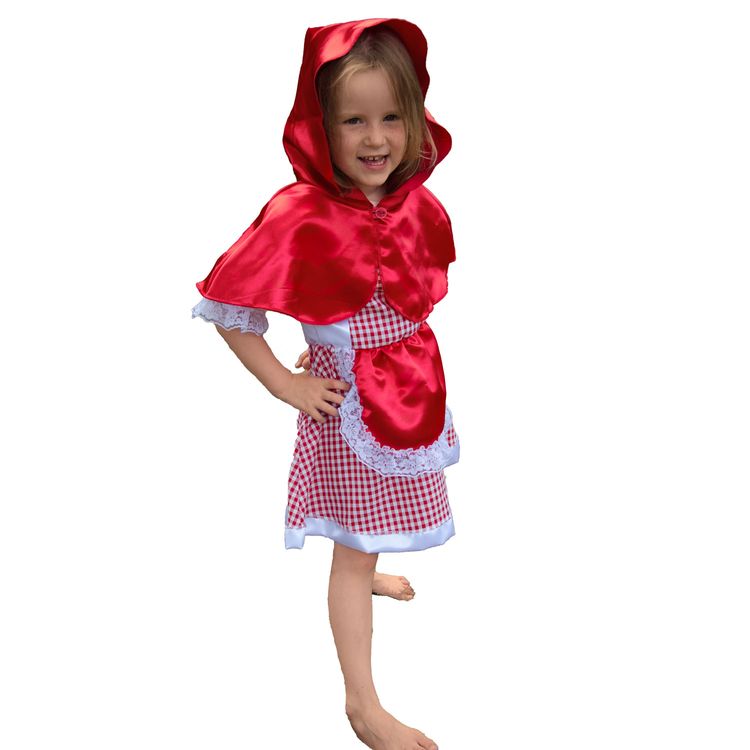 Rotkäppchen Kostüm Klara für Kinder Rotkäppchen Kostüm Klara für Kinder Gr. 104-116 Märchen Mädchen Fasching Karneval Kinderfasching Mottoparty Kindergeburtstag
