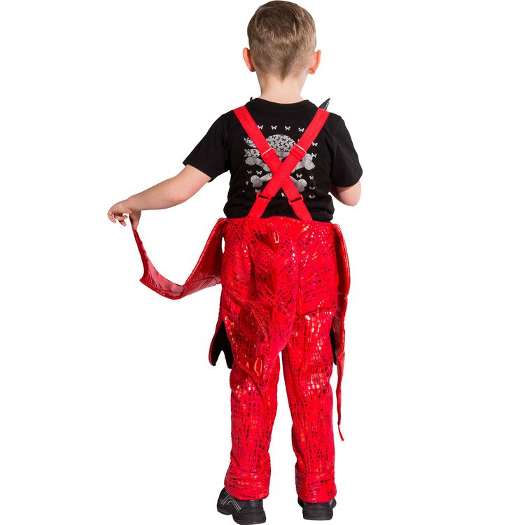 Drachen Kostüm Aero zum Hineinsteigen für Kinder 3-5 Jahre rot Tier Dino Fasching Karneval Mottoparty Kindergeburtstag Kinderfasching