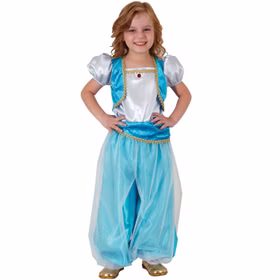 Orient Kostüm Prinzessin Aisha für Kinder Gr. 116 türkis 1001 Nacht SALE Fasching Karneval Kinderfasching Mottoparty