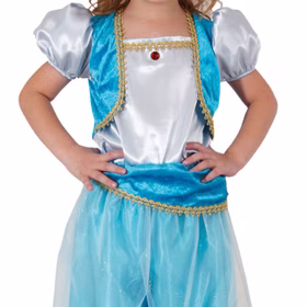 Orient Kostüm Prinzessin Aisha für Kinder Gr. 116 türkis 1001 Nacht SALE Fasching Karneval Kinderfasching Mottoparty