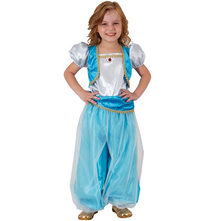 Orient Kostüm Prinzessin Aisha für Kinder Gr. 104-116 türkis 1001 Nacht SALE Fasching Karneval Kinderfasching Mottoparty