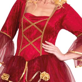 Barock Kostüm Kostüm Rote Baronin für Damen Gr. S-M Kleid SALE Fasching Karneval Mottoparty Paarkostüm