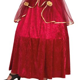 Barock Kostüm Kostüm Rote Baronin für Damen Gr. S-M Kleid SALE Fasching Karneval Mottoparty Paarkostüm