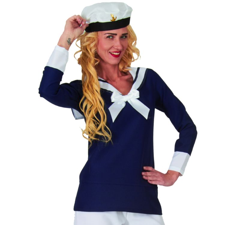 Matrosin Kostüm Sailor Heike für Damen Matrosin Kostüm Sailor Heike für Damen Gr. S-XL Seefahrerin Fasching Karneval Mottoparty Beachparty Matrose
