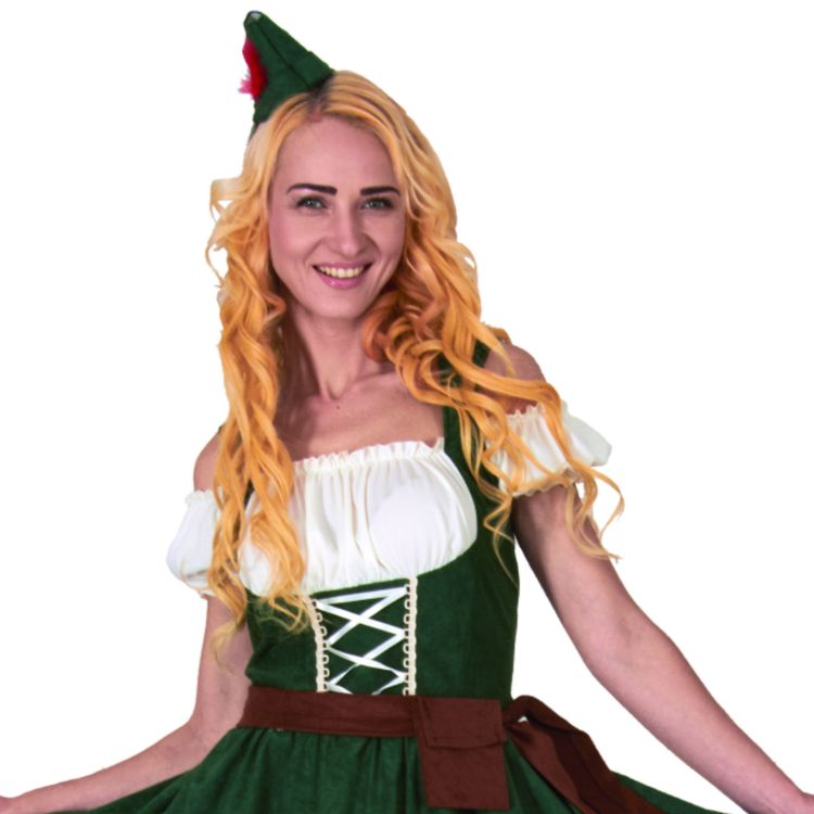 Robin Hood Kostüm Waldfrau Askja für Damen Robin Hood Kostüm Waldfrau Askja für Damen Gr. S-XL grün Jägerin SALE Fasching Karneval Mottoparty Paarkostüm