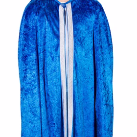 Heilige Drei Könige Kostüm Mantel & Turban Melchior Blau für Kinder Krippenspiel Fasching Karneval Mottoparty Märchen Kinderfasching
