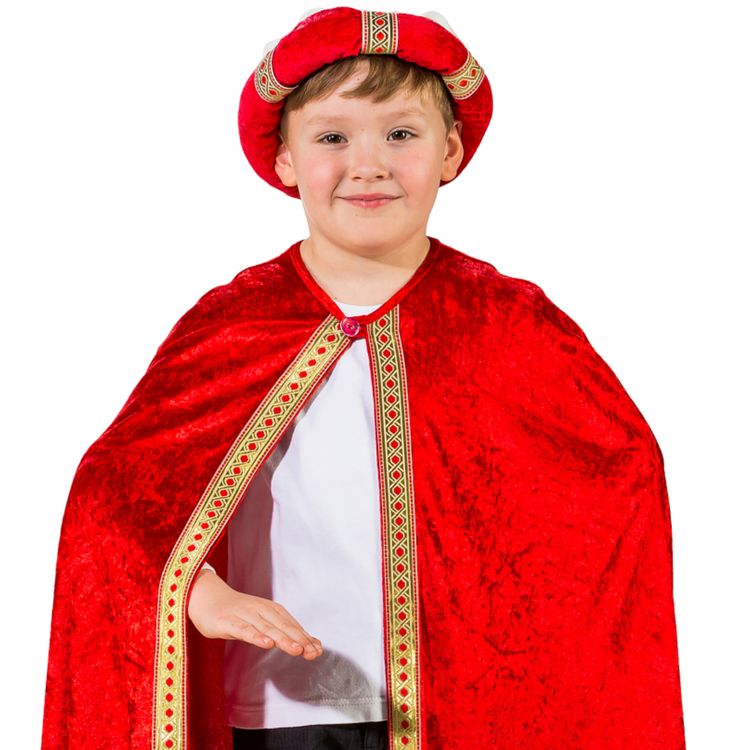 Heilige Drei Könige Kostüm Mantel & Turban Caspar Grün für Kinder Krippenspiel Fasching Karneval Mottoparty Märchen Kinderfasching
