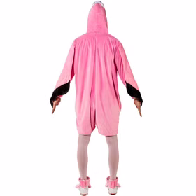 Flamingo Kostüm Pinker Vogel für Erwachsene Onesize Tier Tierkostüm Unisex-Kostüm Fasching Karneval Mottoparty Paar- und Gruppenkostüm