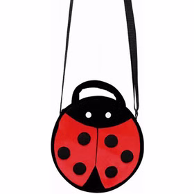 Marienkäfer Handtasche rund Ladybug 29 x 29 cm für Damen Kostüm-Zubehör Fasching Karneval Mottoparty Accessoire Tasche Umhängetasche