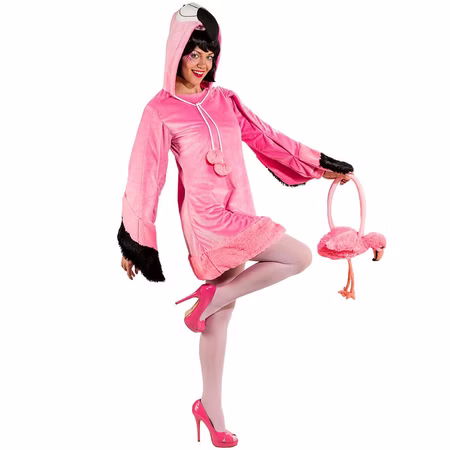 Flamingo Kostüm Rosalie für Damen Gr. 34-48 Kleid rosa Tier Tierkostüm Vogel Fasching Karneval Mottoparty Flamingo Kostüm Rosalie für Damen Gr. 34-48 Kleid rosa Tier Tierkostüm Vogel Fasching Karneval Mottoparty
