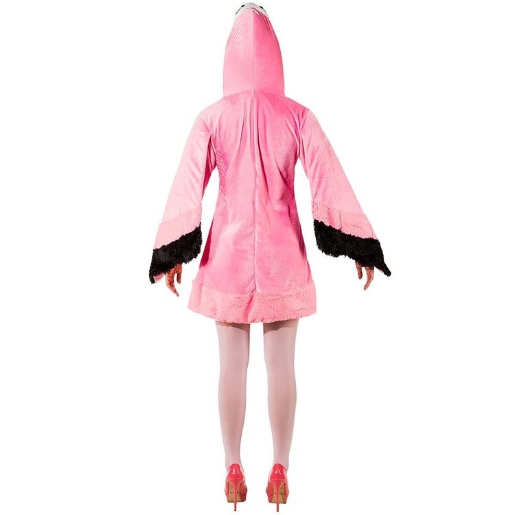Flamingo Kostüm Rosalie für Damen Gr. 34-48 Kleid rosa Tier Tierkostüm Vogel Fasching Karneval Mottoparty 