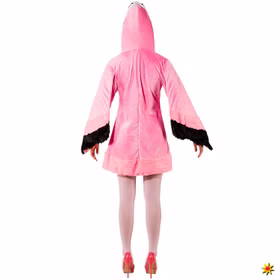 Damen Kostüm Flamingo Rosalie mit Handtasche Kleid rosa Tier Vogel Fasching Karneval Damen Kostüm Flamingo Rosalie mit Handtasche Kleid rosa Tier Vogel Fasching Karneval