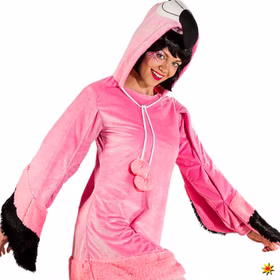 Damen Kostüm Flamingo Rosalie mit Handtasche Kleid rosa Tier Vogel Fasching Karneval Damen Kostüm Flamingo Rosalie mit Handtasche Kleid rosa Tier Vogel Fasching Karneval