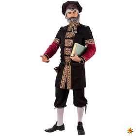 Herren Kniebundhose schwarz Hose Mittelalter Barock Freiherr Baron Mittelalterfest Fasching Karneval
