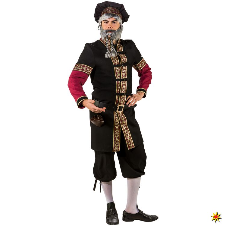 Mittelalter Kniebundhose Schwarz für Herren Herren Kniebundhose schwarz Hose Mittelalter Barock Freiherr Baron Mittelalterfest Fasching Karneval