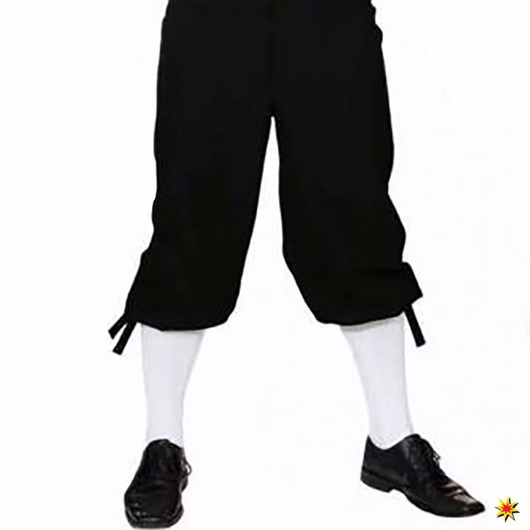 Herren Kniebundhose schwarz Hose Mittelalter Barock Freiherr Baron Mittelalterfest Fasching Karneval Herren Kniebundhose schwarz Hose Mittelalter Barock Freiherr Baron Mittelalterfest Fasching Karneval