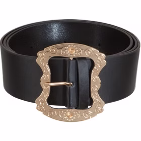 Gürtel schwarz mit verzierter Schnalle Gr. S-3XL Kostüm-Zubehör Weihnachtsmann Accessoire Fasching Karneval Mottoparty Weihnachten Gürtel schwarz mit verzierter Schnalle Gr. S-3XL Kostüm-Zubehör Weihnachtsmann Accessoire Fasching Karneval Mottoparty Weihnachten
