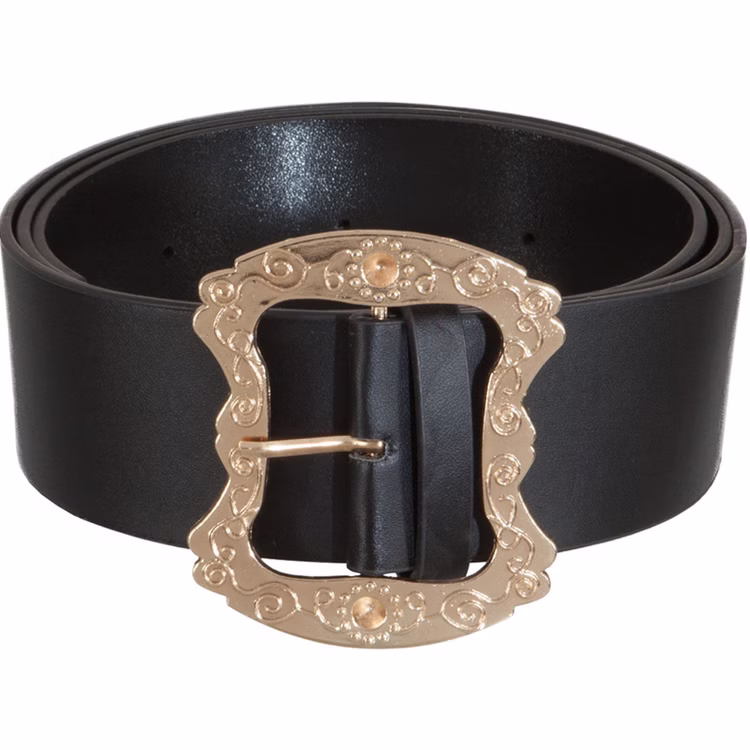 Gürtel schwarz mit verzierter Schnalle Gr. S-3XL Kostüm-Zubehör Weihnachtsmann Accessoire Fasching Karneval Mottoparty Weihnachten Gürtel schwarz mit verzierter Schnalle Gr. S-3XL Kostüm-Zubehör Weihnachtsmann Accessoire Fasching Karneval Mottoparty Weihnachten