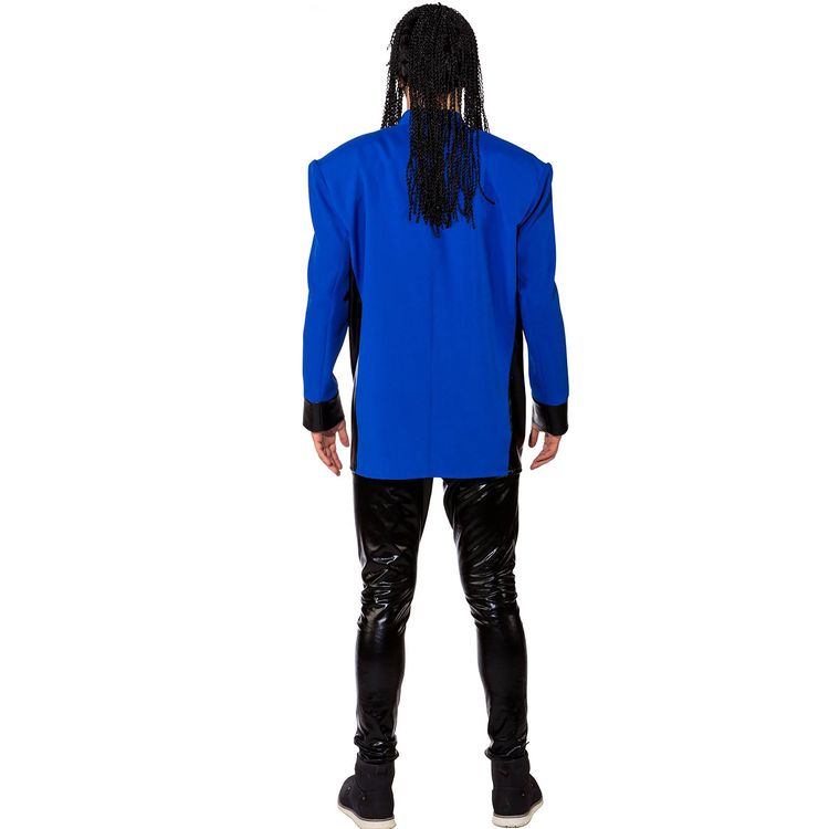 Musiker Kostüm Jacke mit Schulterpolstern 80er blau für Herren Gr. 46-56  Popduo 90er Jahre Fasching Karneval Mottoparty Paarkostüm Gruppenkostüm