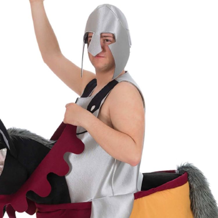 Ritter Kostüm reitender Ritter Furchtlos Tragmich Kostüm für Herren Ritter Kostüm reitender Ritter Furchtlos Tragmich Kostüm für Herren Huckepack-Kostüm Spaßkostüm Mittelalter Fasching Karneval Mottoparty Ritterturnier