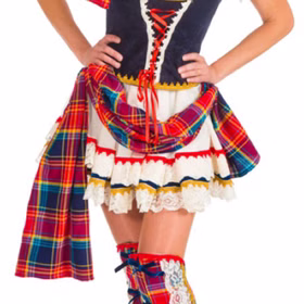 Schottin Kostüm Alison deluxe für Damen Onsize bunt rot kariert Rock Mieder Fasching Karneval Mottoparty Schottin Kostüm Alison deluxe für Damen Onsize bunt rot kariert Rock Mieder Fasching Karneval Mottoparty