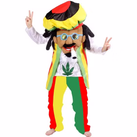 Hippie Kostüm Jamaika Rastaman Bob für Herren bunt Onesize Fasching Karneval Mottoparty Reggae Kiffer Hippie Kostüm Jamaika Rastaman Bob für Herren bunt Onesize Fasching Karneval Mottoparty Reggae Kiffer