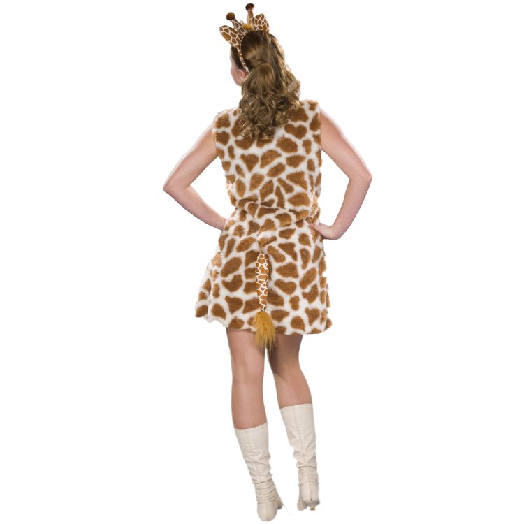 Giraffen Kostüm Malou für Damen Gr. 36-44 Tier Afrika Plüschkleid Tierkostüm Fasching Karneval Mottoparty