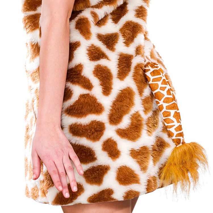 Giraffen Kostüm Malou für Damen Gr. 36-44 Tier Afrika Plüschkleid Tierkostüm Fasching Karneval Mottoparty