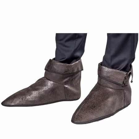 Mittelalter Schuhüberzieher aus Kunstleder 38 cm braun für Erwachsene Kostüm-Zubehör Pirat Robin Hood Fasching Karneval Mottoparty Mittelalter Schuhüberzieher aus Kunstleder 38 cm braun für Erwachsene Kostüm-Zubehör Pirat Robin Hood Fasching Karneval Mottoparty