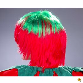 Damen Perücke Erdbeere rot grün Früchtchen Kostüm-Zubehör Fasching Karneval Mottoparty Damen Perücke Erdbeere rot grün Früchtchen Kostüm-Zubehör Fasching Karneval Mottoparty