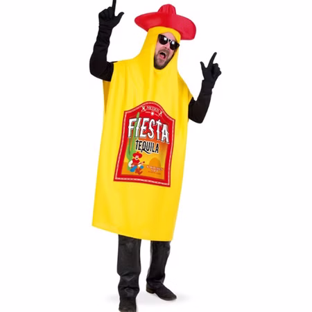 Tequila Kostüm Flasche Fiesta Mexico für Herren Onesize JGA Spaßkostüm Karneval Junggesellenabschied Fasching Mottoparty Tequila Kostüm Flasche Fiesta Mexico für Herren Onesize JGA Spaßkostüm Karneval Junggesellenabschied Fasching Mottoparty