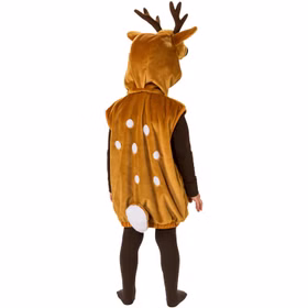 Reh Kostüm Noel für Kinder Gr. 104 braun Overall Fasching Karneval Tier Tierkostüm Unisex für Mädchen und Jungen Kinderfasching