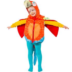 Papagei Kostüm bunter Vogel Polly für Kinder Gr. 104 Tier Tierkostüm Dschungel Tropen Fasching Karneval Mottoparty Kinderfasching Papagei Kostüm bunter Vogel Polly für Kinder Gr. 104 Tier Tierkostüm Dschungel Tropen Fasching Karneval Mottoparty Kinderfasching