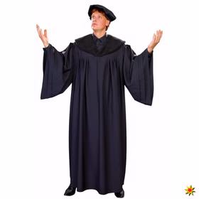 Reformator Kostüm Dr. Martin Luther Professoren Talar Mütze Reformationskostüm Fasching Karneval Mottoparty