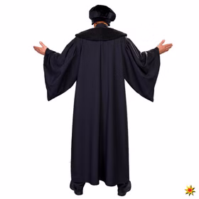 Reformator Kostüm Dr. Martin Luther Professoren Talar Mütze Reformationskostüm Fasching Karneval Mottoparty