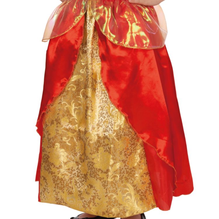 Prinzessin Kostüm Kleid Rosenrot für Kinder Gr. 104 Märchen SALE Fasching Karneval Mottoparty Kinderfasching Kindergeburtstag
