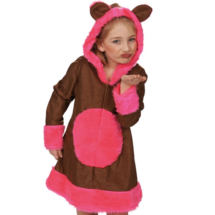 Bärli Kostüm Flocke für Kinder Gr. 104 128 Kleid Glücksbärchen Tierkostüm SALE Fasching Karneval Mottoparty Kinderfasching