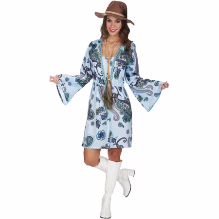 Hippie Kostüm Luna für Damen Gr. 44-50 Kleid bunt 70er SALE Fasching Karneval Mottoparty Schlagermove Hippie Kostüm Luna für Damen Gr. 44-50 Kleid bunt 70er SALE Fasching Karneval Mottoparty Schlagermove