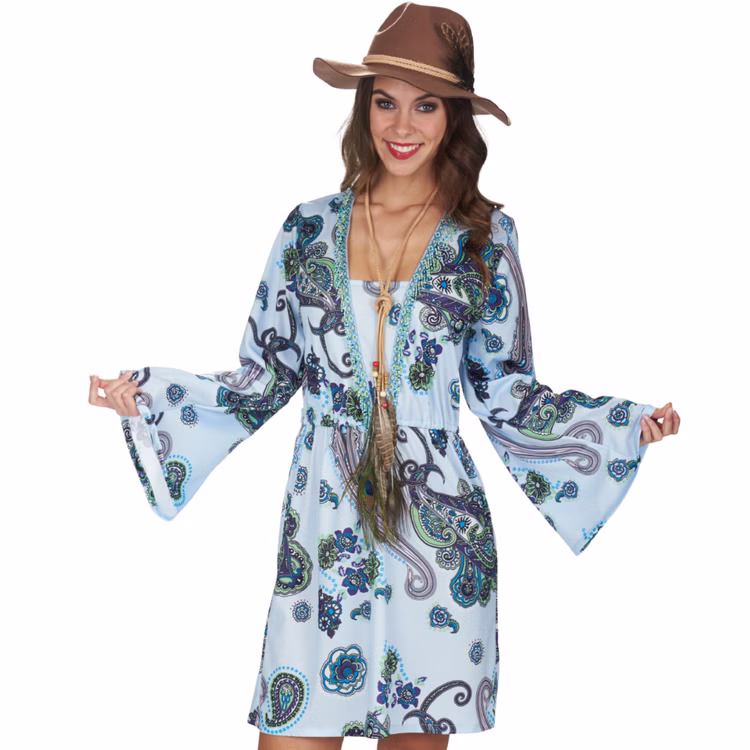Hippie Kostüm Luna für Damen Gr. 44-50 Kleid bunt 70er SALE Fasching Karneval Mottoparty Schlagermove Hippie Kostüm Luna für Damen Gr. 44-50 Kleid bunt 70er SALE Fasching Karneval Mottoparty Schlagermove