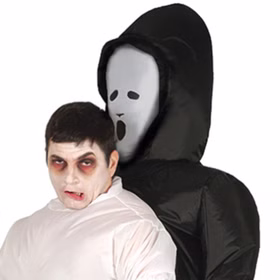 Trag mich Kostüm Gevatter Tod für Herren Gr. 52/54 Sensenmann Halloween Fasching Huckepack Carry Me Karneval Spaßkostüm Mottoparty Trag mich Kostüm Gevatter Tod für Herren Gr. 52/54 Sensenmann Halloween Fasching Huckepack Carry Me Karneval Spaßkostüm Mottoparty