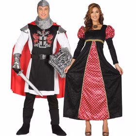 Ritter Kostüm Sir Lancelot für Herren Gr. 48-54 Mittelalter Ritterfest Mode Rüstung Fasching Karneval Mottoparty Paarkostüm