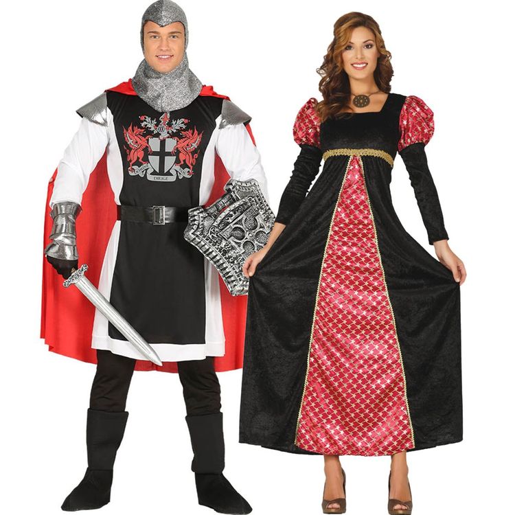 Ritter Kostüm Sir Lancelot für Herren Ritter Kostüm Sir Lancelot für Herren Gr. 48-54 Mittelalter Ritterfest Mode Rüstung Fasching Karneval Mottoparty Paarkostüm