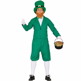 Herren Kostüm Kobold Saint Patrick St. Patrick's Day grün Irland Fasching Karneval Mottoparty