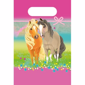 Pferde Party-Set Kindergeburtstag Deluxe Best Friends 70 Teile Party-Geschirr Tiermotive Pferde Pony rosa Mädchen Tischdeko Mottoparty