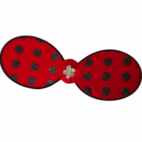 Marienkäfer Kostüm Kalinka für Kinder 1-2 Jahre Ladybug Kleid schwarz rot mit Flügeln Insekt Tier Kleinkind Fasching Karneval Kinderfasching Mottoparty